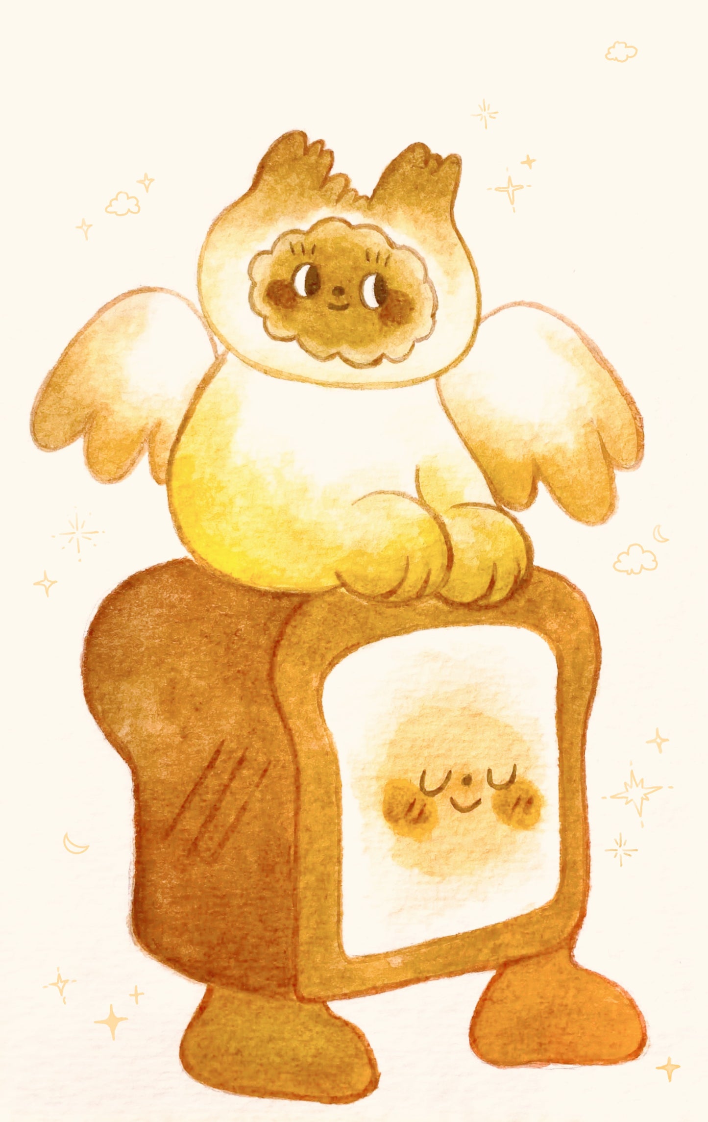 Cat Angel Print