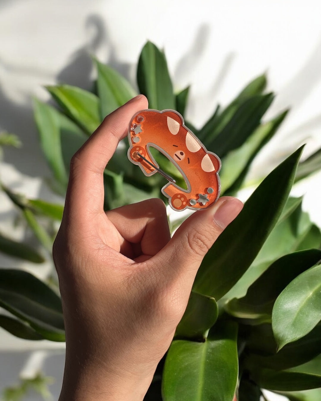 Bear Baguette Acrylic Carabiner