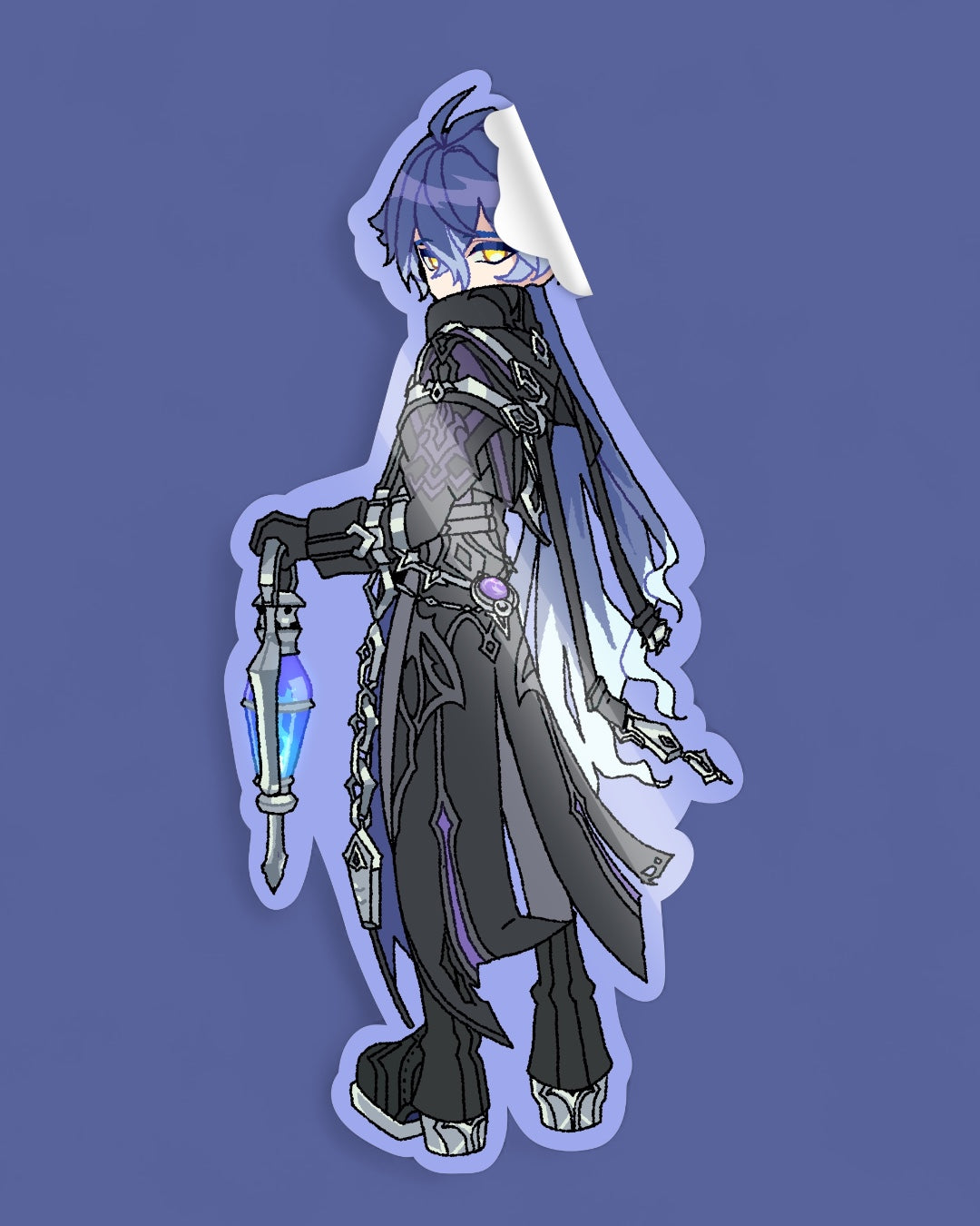 Genshin impact fanart sticker Flins