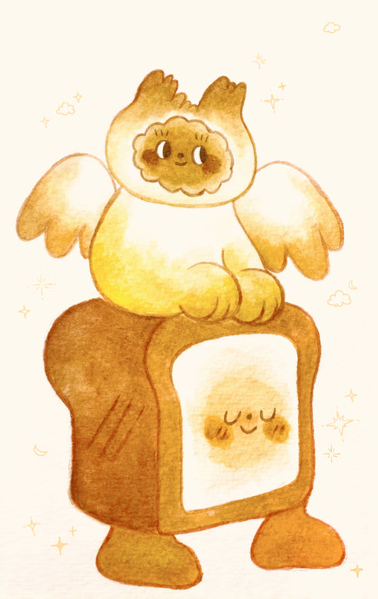 Cat Angel Print