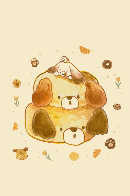 Doggo Bagel Print