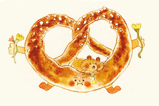 Pretzel Hamster Print