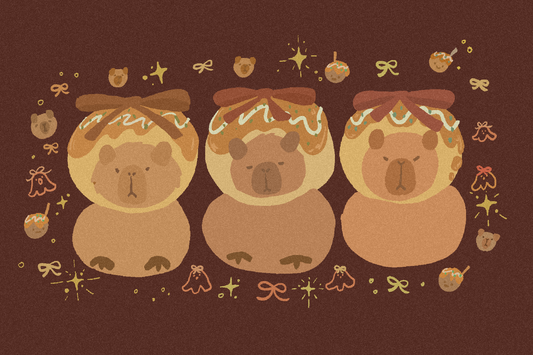 Takoyaki Capybara Print
