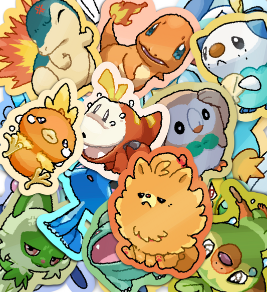 I want em all starters sticker meal