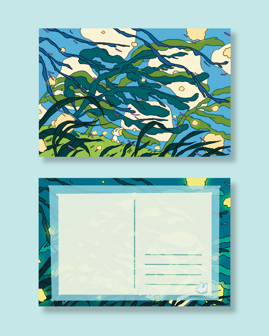 Moss windy – Art Postcard
