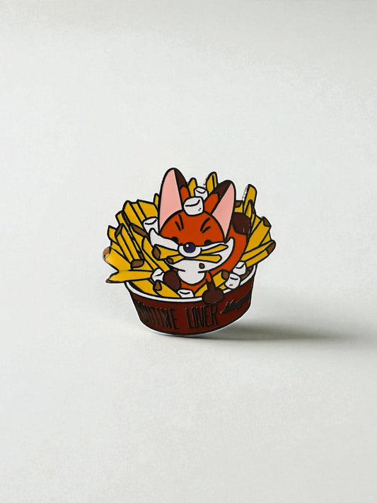 Poutine Fawley Enamel Pin