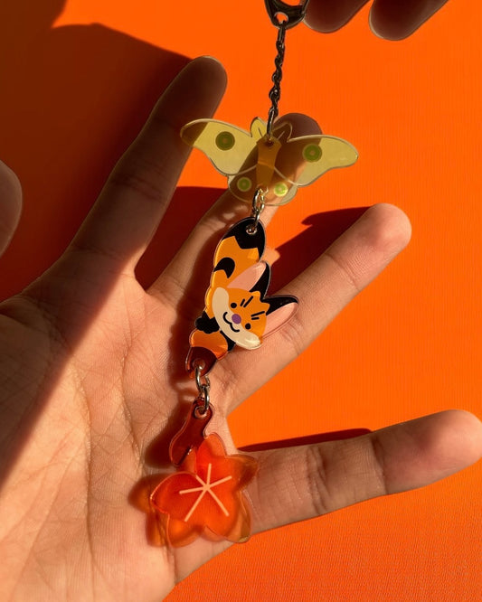 Little fox  Fawly Acrylic keychian
