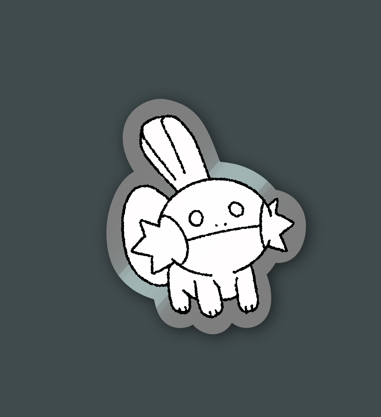 Mudkip shock pokemon sticker