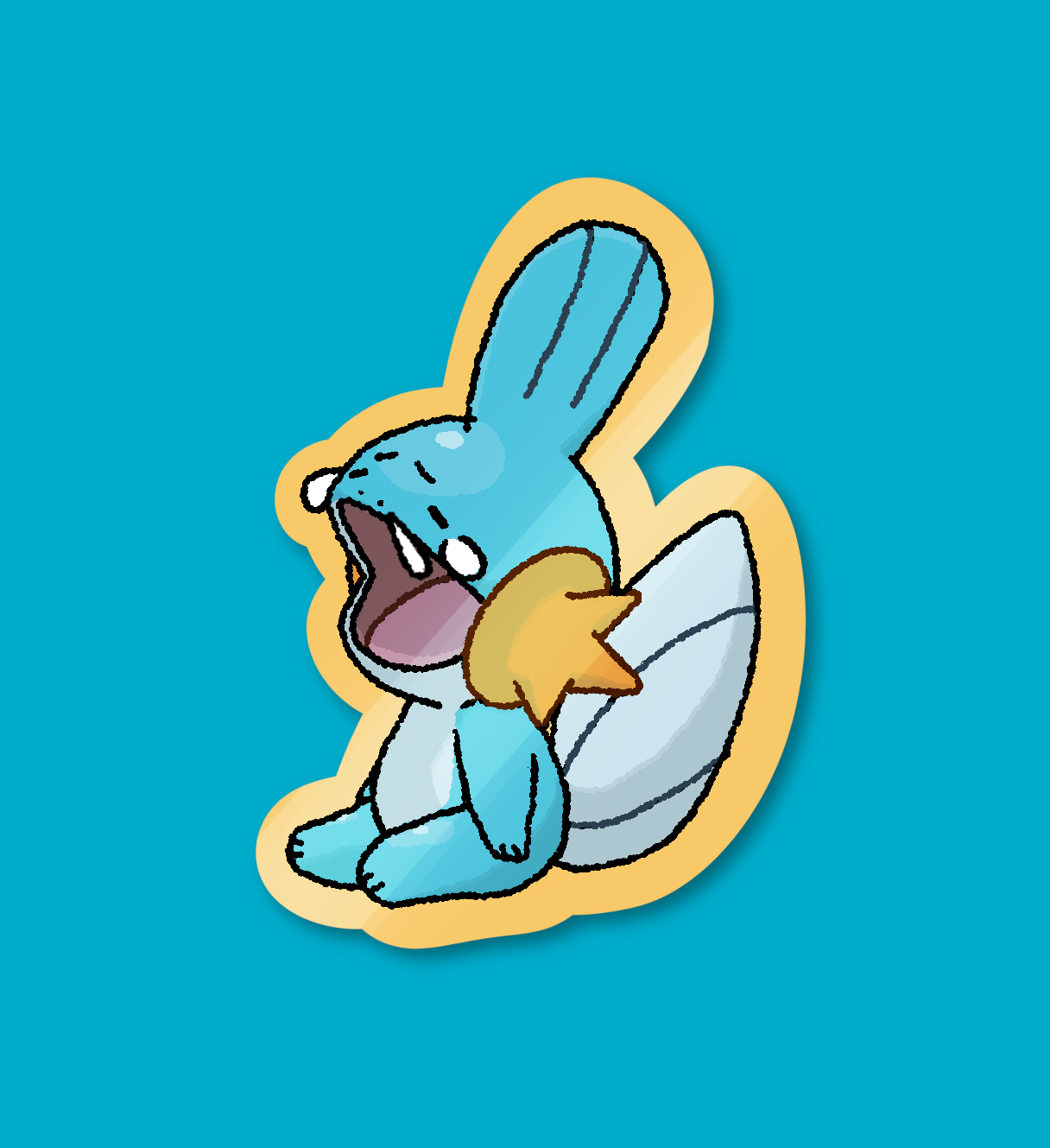 Mudkip Pokemon sticker