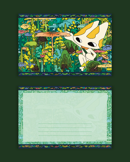 Moss Lilliput postcard – Art Postcard