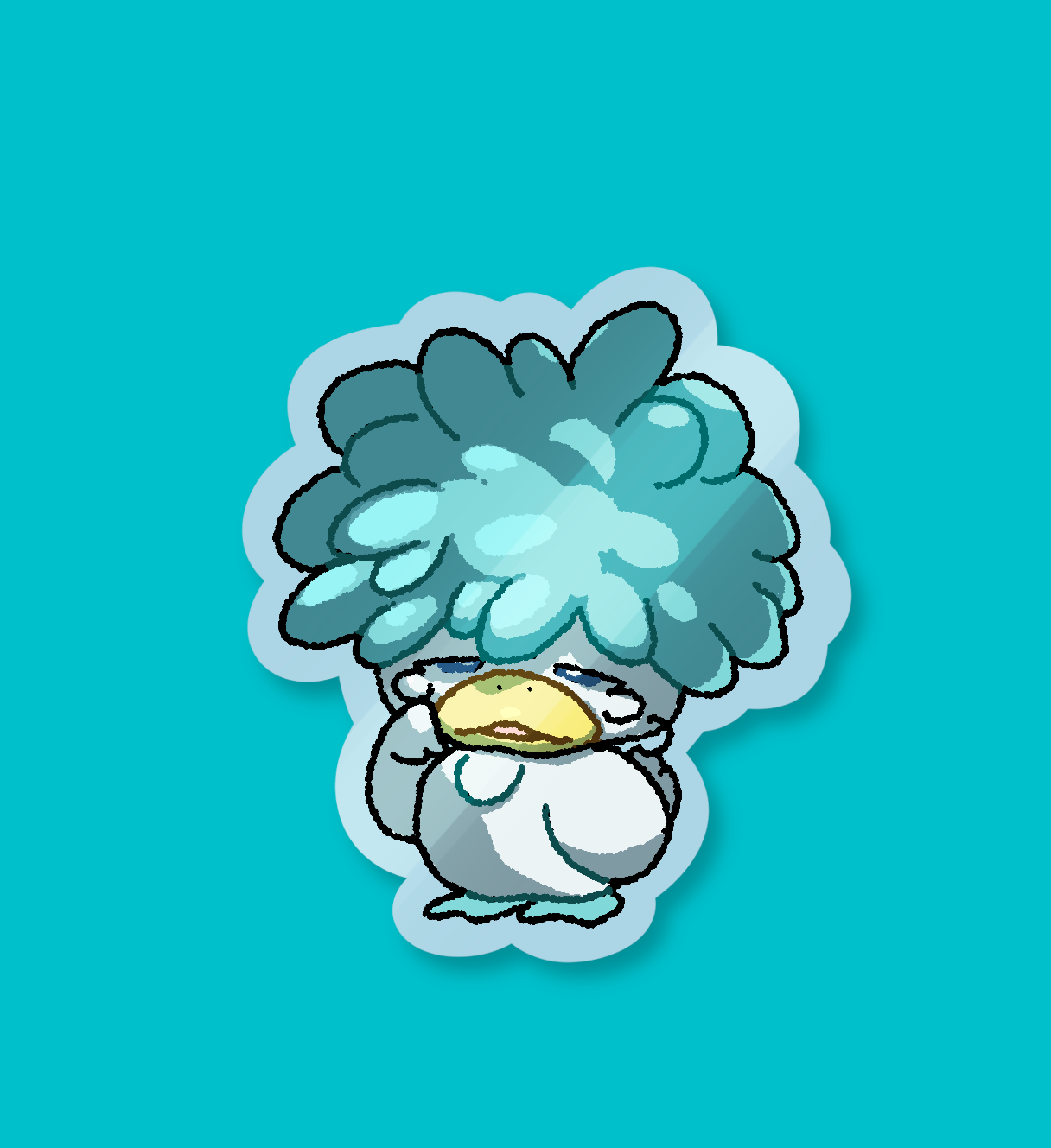 Quaxly Pokemon Sticker