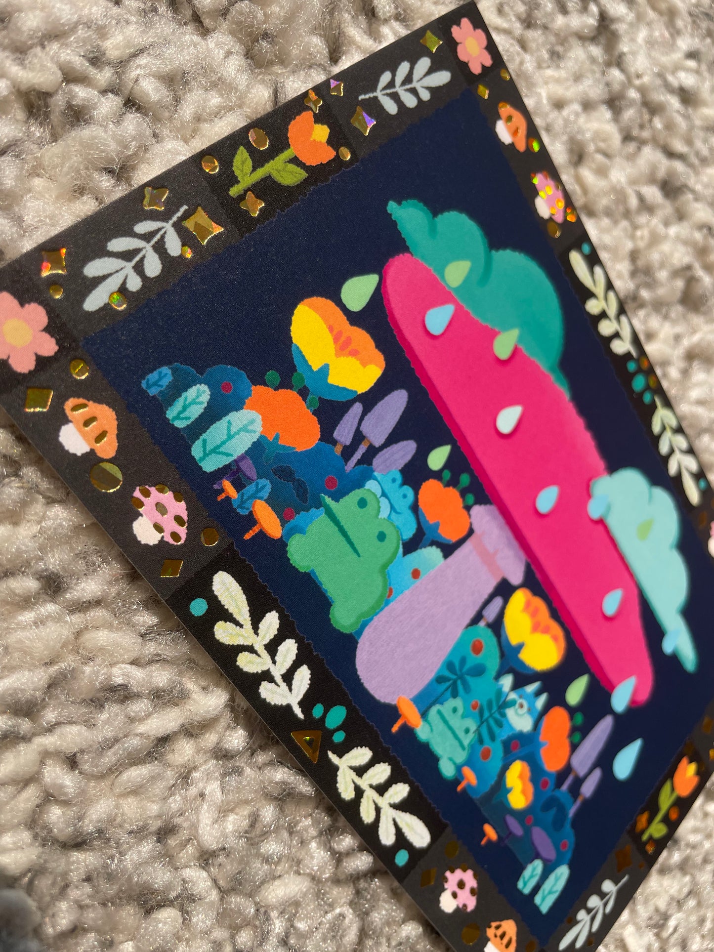 Raining Forest – Art Postcard