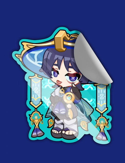 Genshin Impact fanart sticker Wanderer