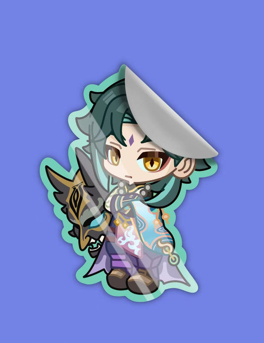 Genshin Impact fanart sticker Xiao